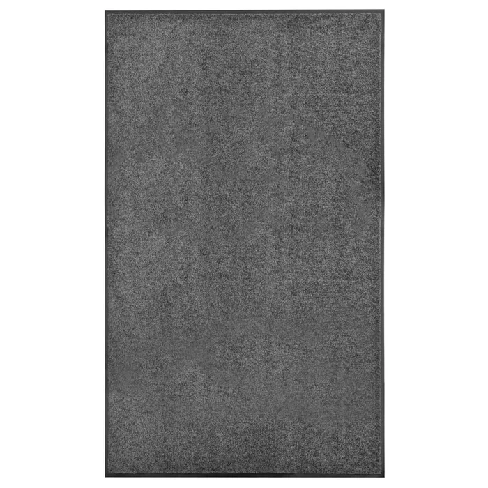 vidaXL Felpudo lavable gris antracita 90×150 cm