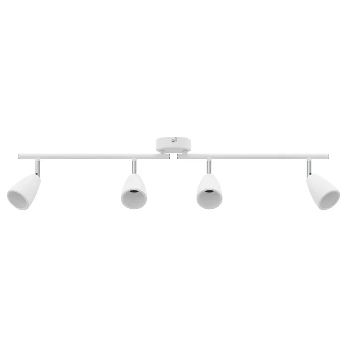 vidaXL Foco de techo Blanco 69.5 x 12.5 x 10.5 cm Acero