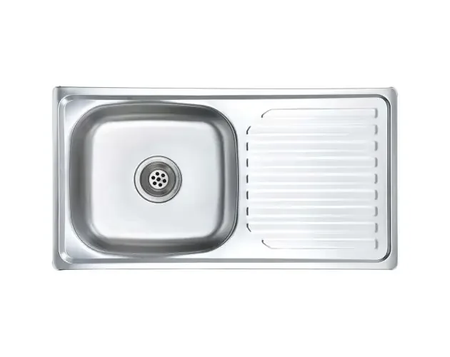 vidaXL fregadero de cocina con colador y sifón de acero inoxidable | Brico Depôt Promozione
