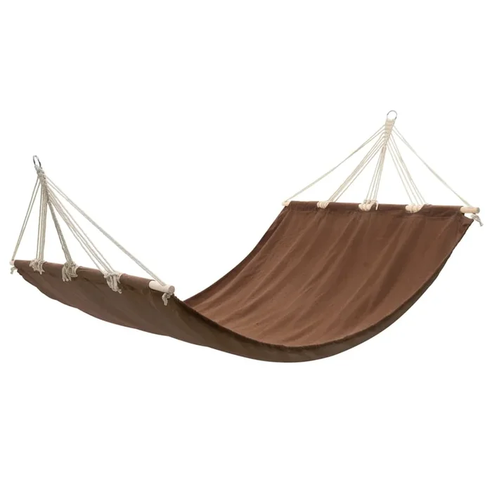 vidaXL Hamaca con barra marrón 210×150 cm
