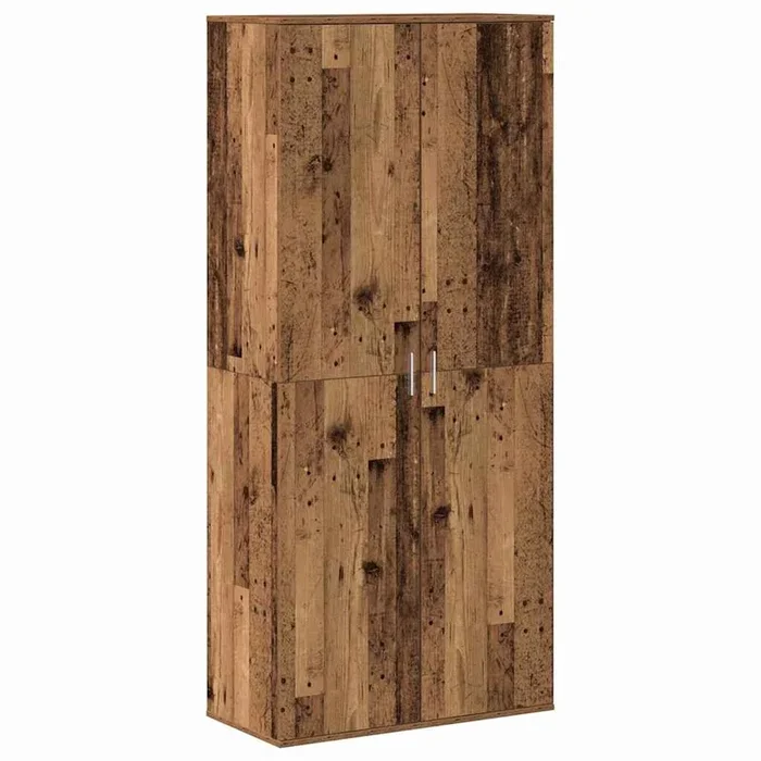 vidaXL Highboard Madera Vieja 80 x 39 x 178 cm Madera contrachapada