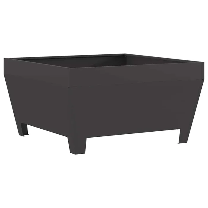 vidaXL Hoguera Negro 80 x 80 x 43 cm Acero laminado en frío