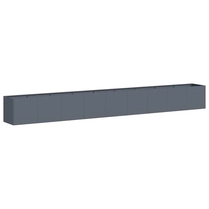 vidaXL Jardinera de acero laminado en frío antracita 360x40x40 cm