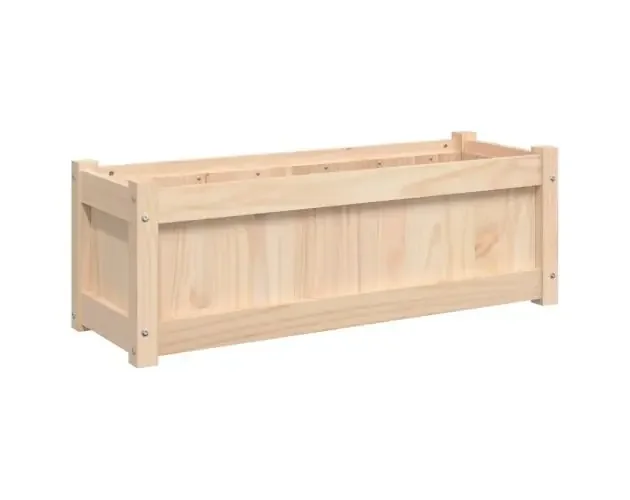vidaXL jardinera de madera maciza de pino 90x31x31 cm | Brico Depôt Compra Oggi Stesso