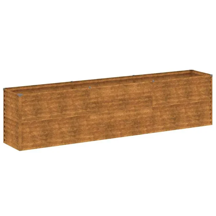 vidaXL Jardinera elevada 291x50x69 cm Acero Corten