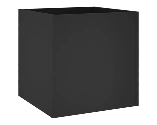 vidaXL jardinera negra de madera de ingeniería, 40 x 40 x 40 cm | Brico Depôt Ultime Pezzi