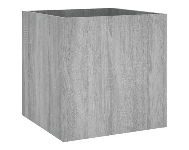 vidaXL jardinera sonoma gris 40x40x40 cm madera de ingeniería | Brico Depôt Spedito Oggi