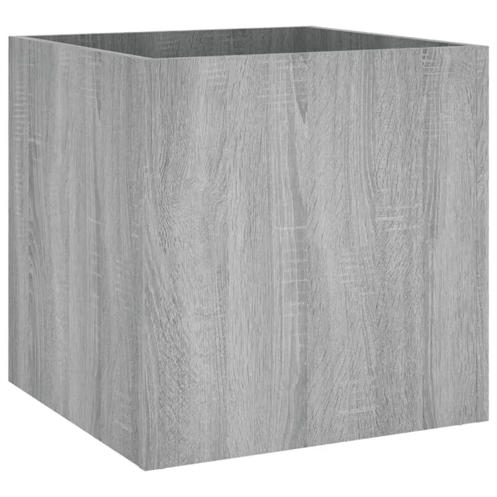 vidaXL Jardinera Sonoma gris 40x40x40 cm madera de ingeniería