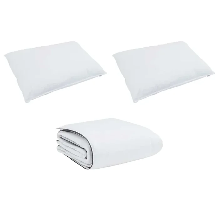 vidaXL Juego de Edredón con almohada 3 pcs Microfibra y algodón (36)
