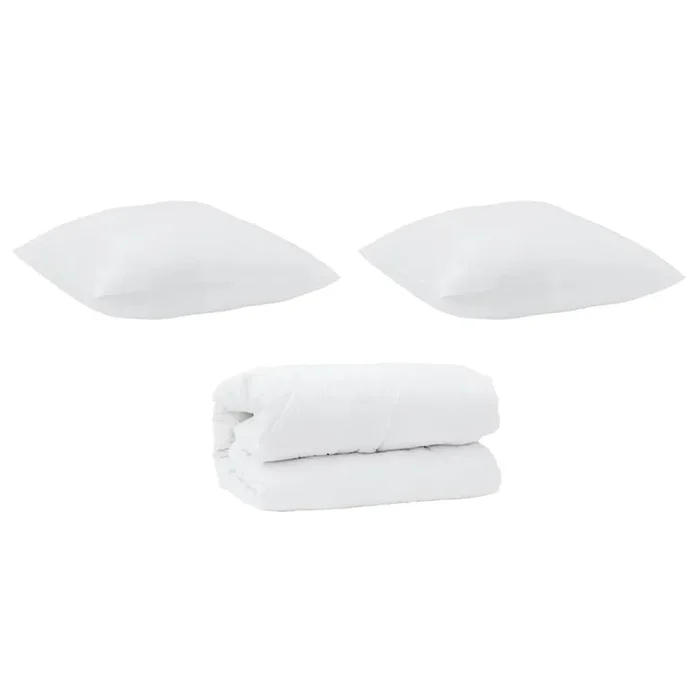 vidaXL Juego de Edredón con almohada 3 pcs Microfibra y Plumas de Pato (76)