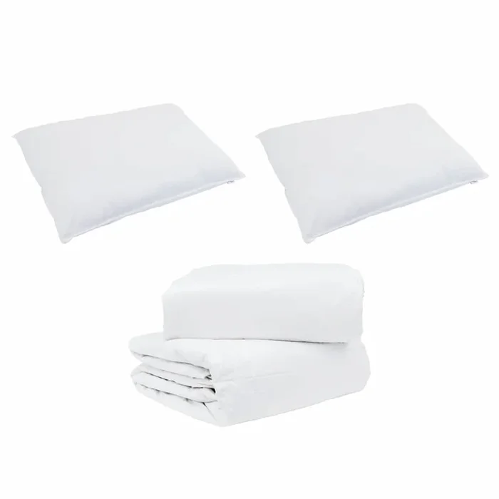 vidaXL Juego de Edredón con almohada 3 pcs Pluma de pato (49)
