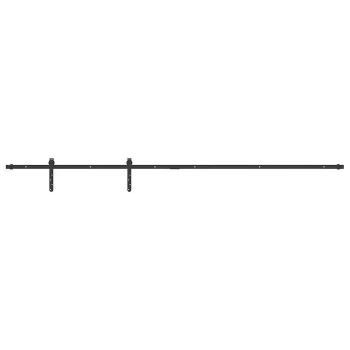 vidaXL Kit de puerta corredera de armario acero carbono 213 cm (3)