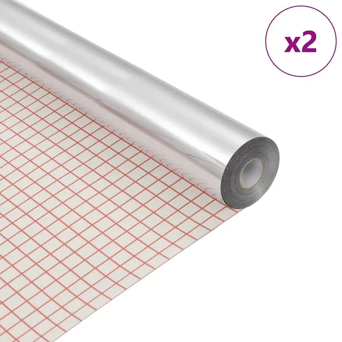 vidaXL Lámina de espejo 2 pcs Plateado PET (3)