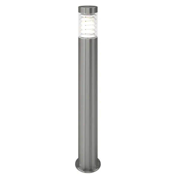 vidaXL Lámpara de poste de jardín acero inoxidable