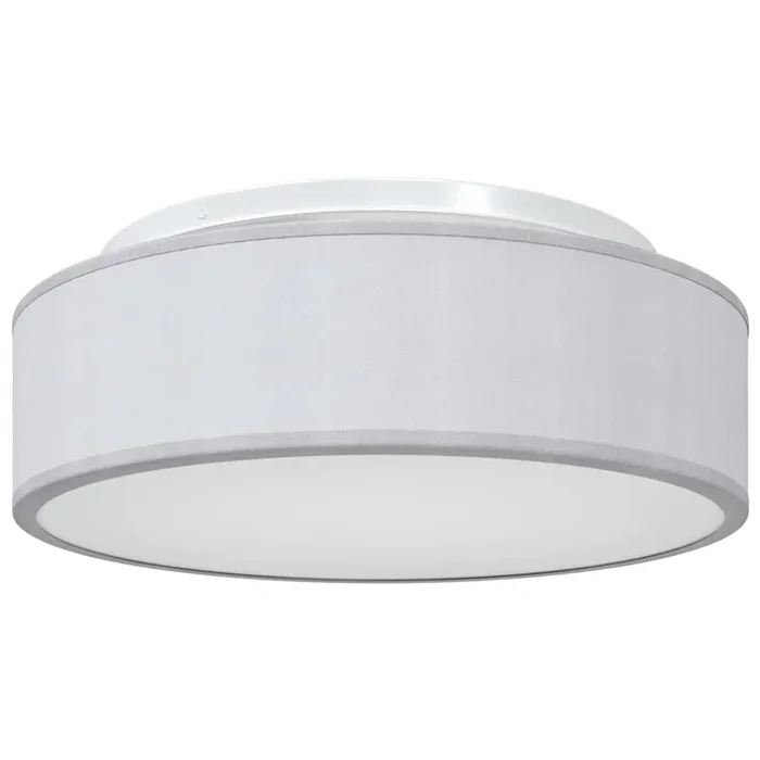 vidaXL Lámpara de techo Gris 38 x 13.5 cm tela (2)