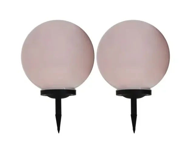 vidaXL lámparas solares esféricas de exterior 2 uds LED rgb 40 cm | Brico Depôt Offerta