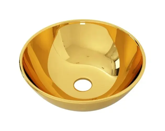 vidaXL lavabo 28×10 cm cerámica dorado | Brico Depôt Ultimissimo Modello