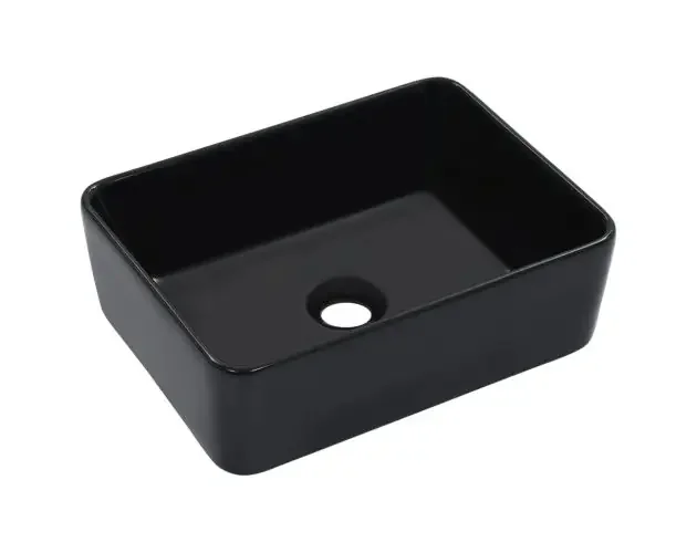 vidaXL lavabo 40x30x13 cm cerámica negro | Brico Depôt Bestseller