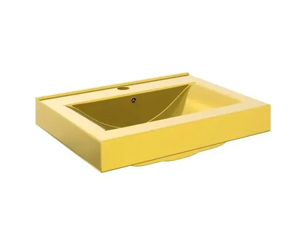 vidaXL lavabo con rebosadero 60x46x16 cm cerámica dorado | Brico Depôt Artigianale