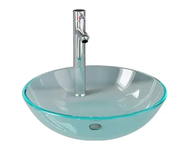 vidaXL lavabo de baño con grifo y desagüe de empuje vidrio templado | Brico Depôt Nuovo Arrivo