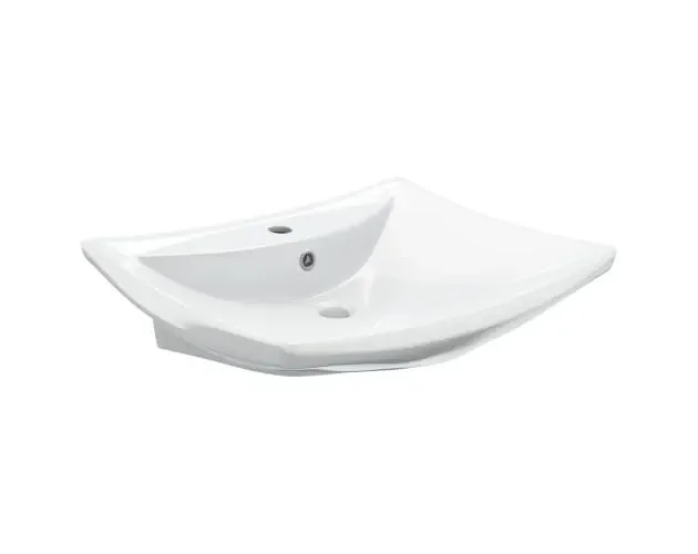 vidaXL lavabo de cerámica rectangular con orificio de grifo y desagüe | Brico Depôt Lusso