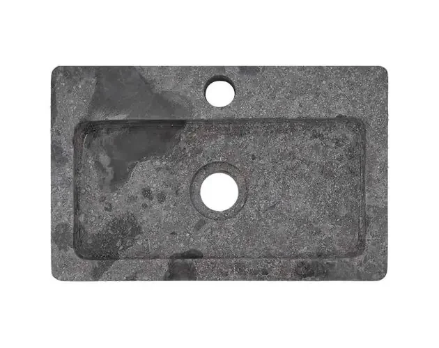 vidaXL lavabo de pared mármol gris 38x24x6,5 cm | Brico Depôt Fatto A Mano