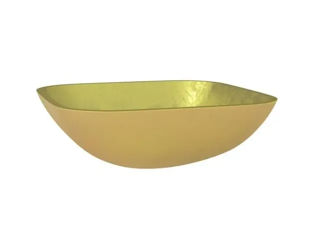 vidaXL lavabo de vidrio dorado 42x42x14 cm | Brico Depôt Ultimissimo Modello