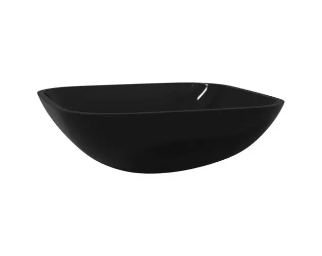 vidaXL lavabo de vidrio negro 42x42x14 cm | Brico Depôt Spedizione Gratuita