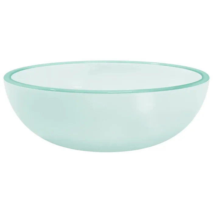 vidaXL Lavabo de vidrio templado esmerilado 35×12 cm