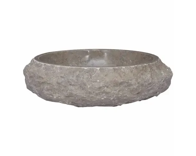 vidaXL lavabo gris mármol ø40×12 cm | Brico Depôt Super Prezzo