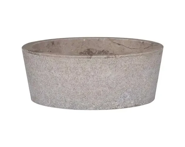 vidaXL lavabo gris mármol ø40×15 cm | Brico Depôt Prezzo Di Fabbrica