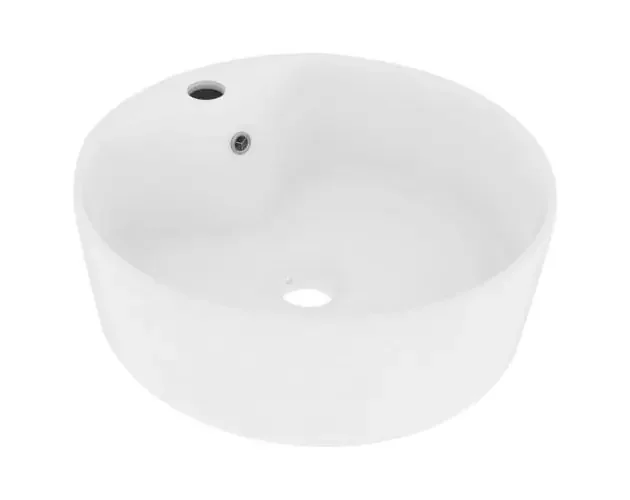 vidaXL lavabo lujo con rebosadero cerámica blanco mate 36×13 cm | Brico Depôt Prezzo Scontato