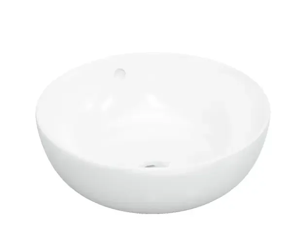 vidaXL lavabo redondo cerámica blanco 44×17 cm | Brico Depôt Nuovo Arrivo