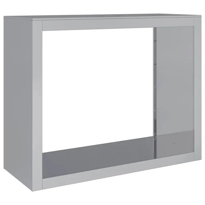 vidaXL Leñero acero galvanizado 100x40x80 cm