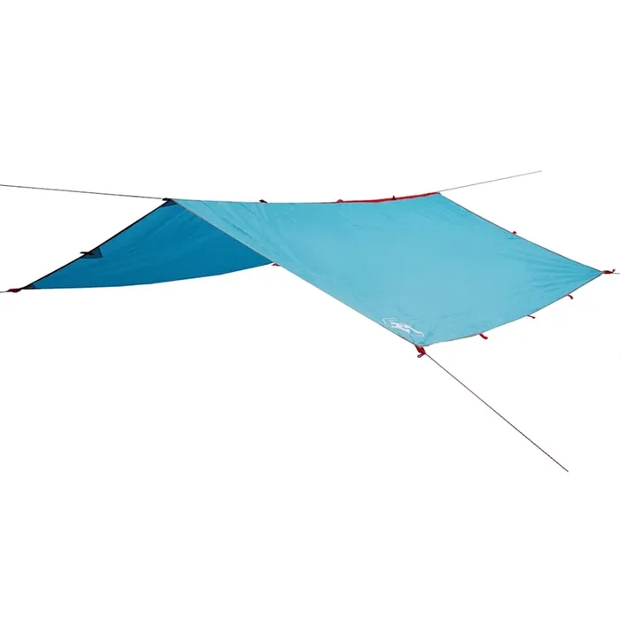 vidaXL Lona de camping impermeable azul 360×294 cm