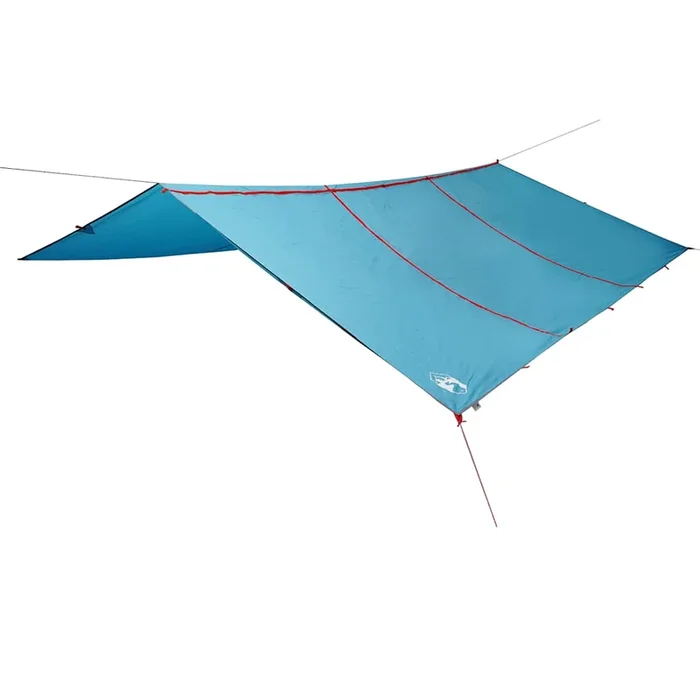 vidaXL Lona de camping impermeable azul 420×440 cm (2)