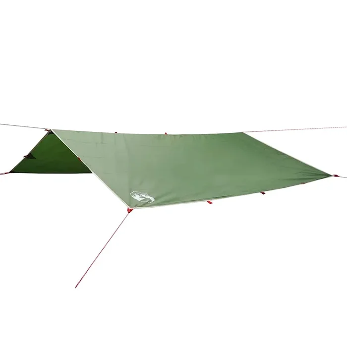 vidaXL Lona de camping impermeable verde 360×294 cm
