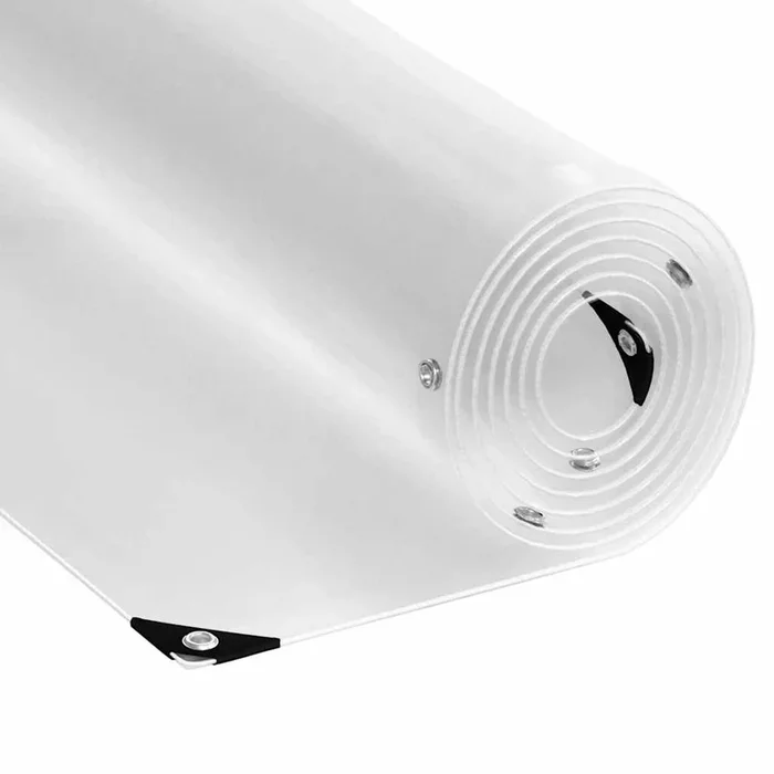 vidaXL Lona transparente con ojales PVC 2×6 m