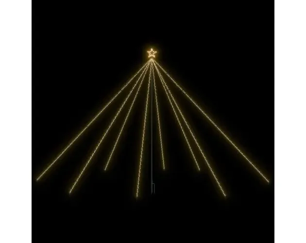 vidaXL luces de árbol cascada de navidad interior exterior 800 LED 5 m | Brico Depôt A Buon Prezzo