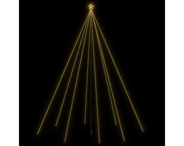 vidaXL luces de árbol cascada navidad interior exterior 1300 LEDs 8 m | Brico Depôt Solo Oggi