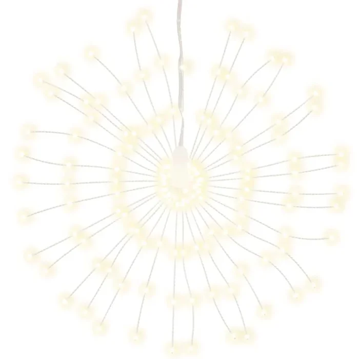 vidaXL Luces de Navidad de estrellas 140 LED blanco cálido 17 cm