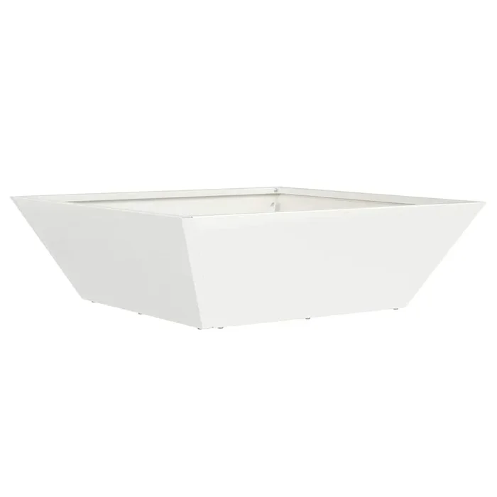 vidaXL Maceta en Forma de Cuenco para Jardín Blanco 50 x 50 x 15 cm