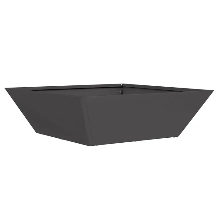 vidaXL Maceta en Forma de Cuenco para Jardín Negro 50 x 50 x 15 cm