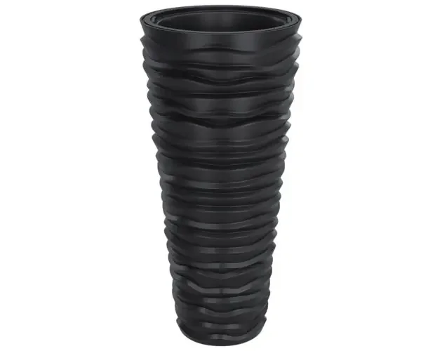vidaXL macetero interior extraíble pp estriado gris antracita 18/45 l | Brico Depôt Soddisfatti O Rimborsati