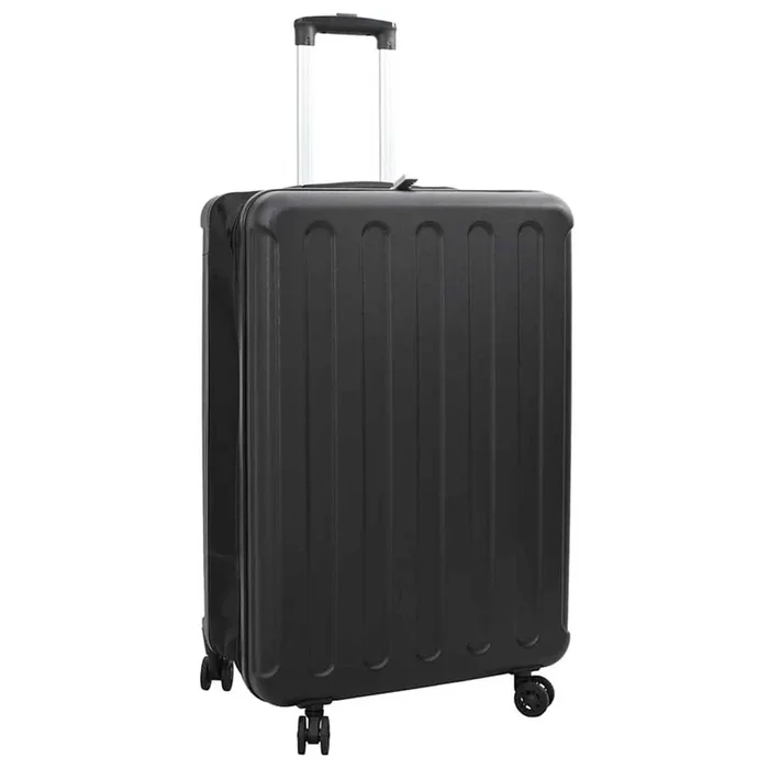 vidaXL Maleta con cerradura Negro 50 x 30 x 76 cm Plástico ABS
