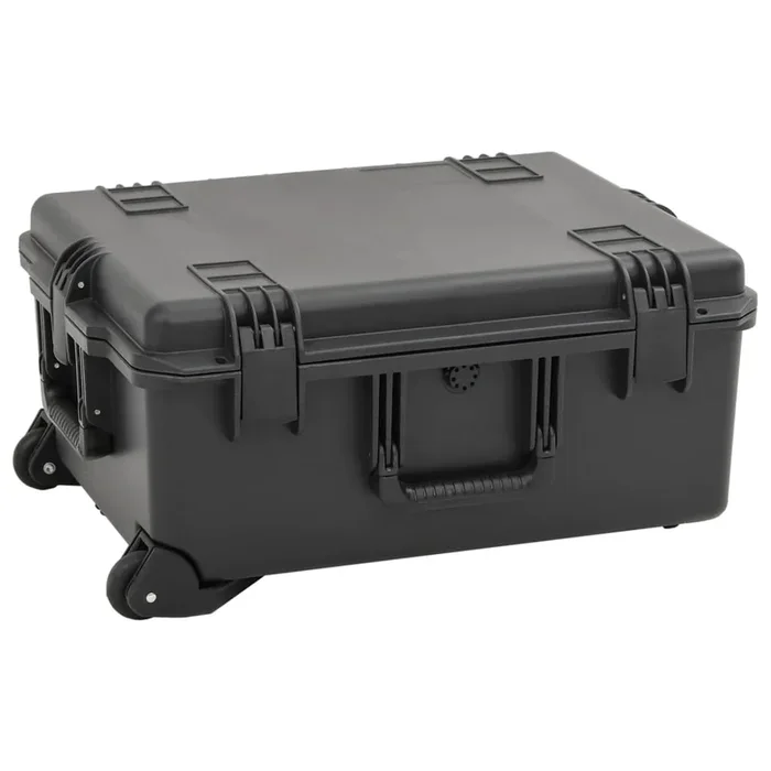vidaXL Maletín portátil de vuelo PP negro 62,5x50x28,5 cm