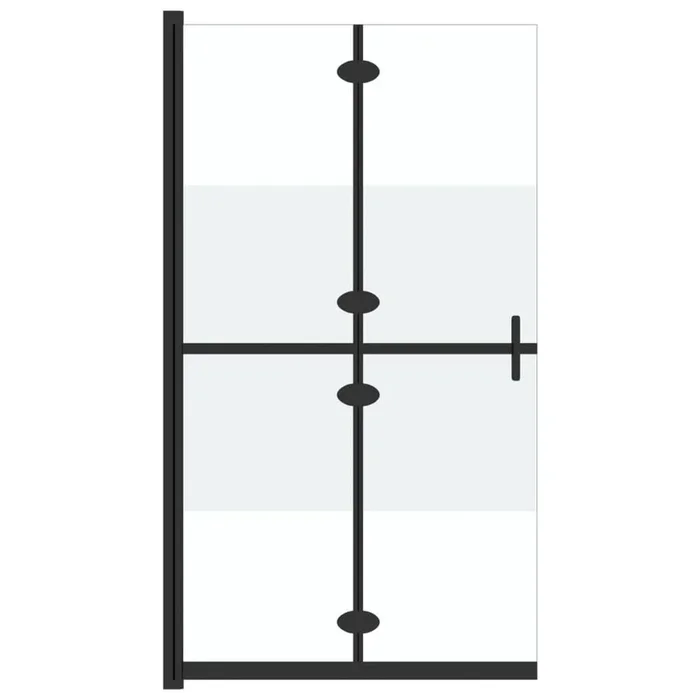 vidaXL Mampara de ducha plegable vidrio ESG medio esmerilado 120x190cm
