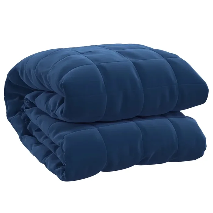 vidaXL Manta con peso tela azul 200×230 cm 13 kg (2)