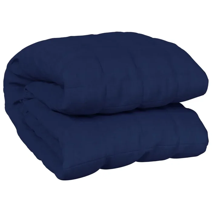 vidaXL Manta con peso tela azul 220×235 cm 11 kg (2)