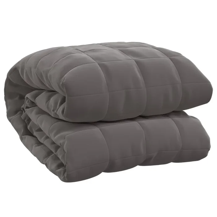 vidaXL Manta con peso tela gris 140×200 cm 10 kg